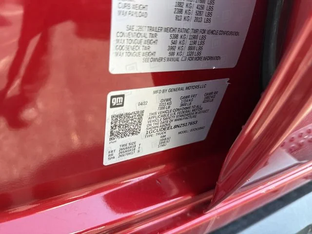 Used 2022 Cherry Red Tintcoat Chevrolet RST image 33