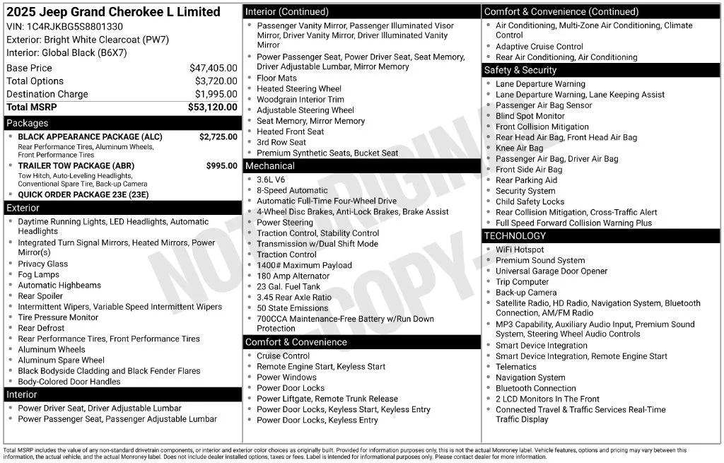 Used 2025 White Jeep Limited image 6