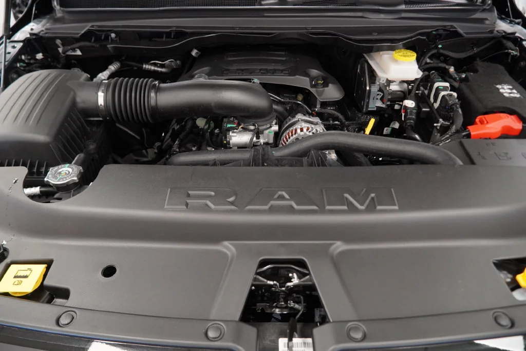 New 2027 Forged Blue Metallic Exterior Paint RAM Laramie image 37