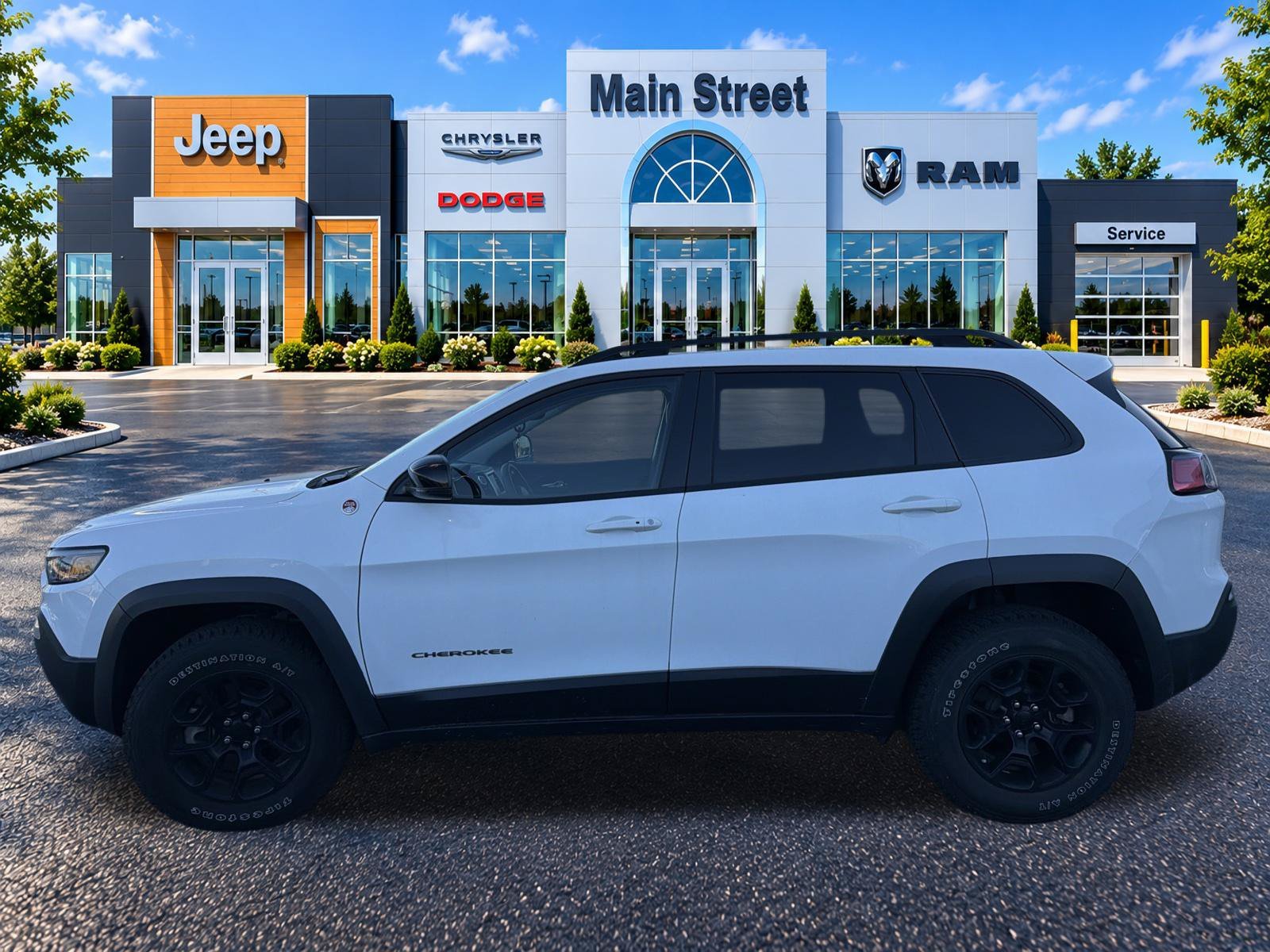 Used 2022 Jeep Cherokee Trailhawk with VIN 1C4PJMBX4ND553229 for sale in Kansas City