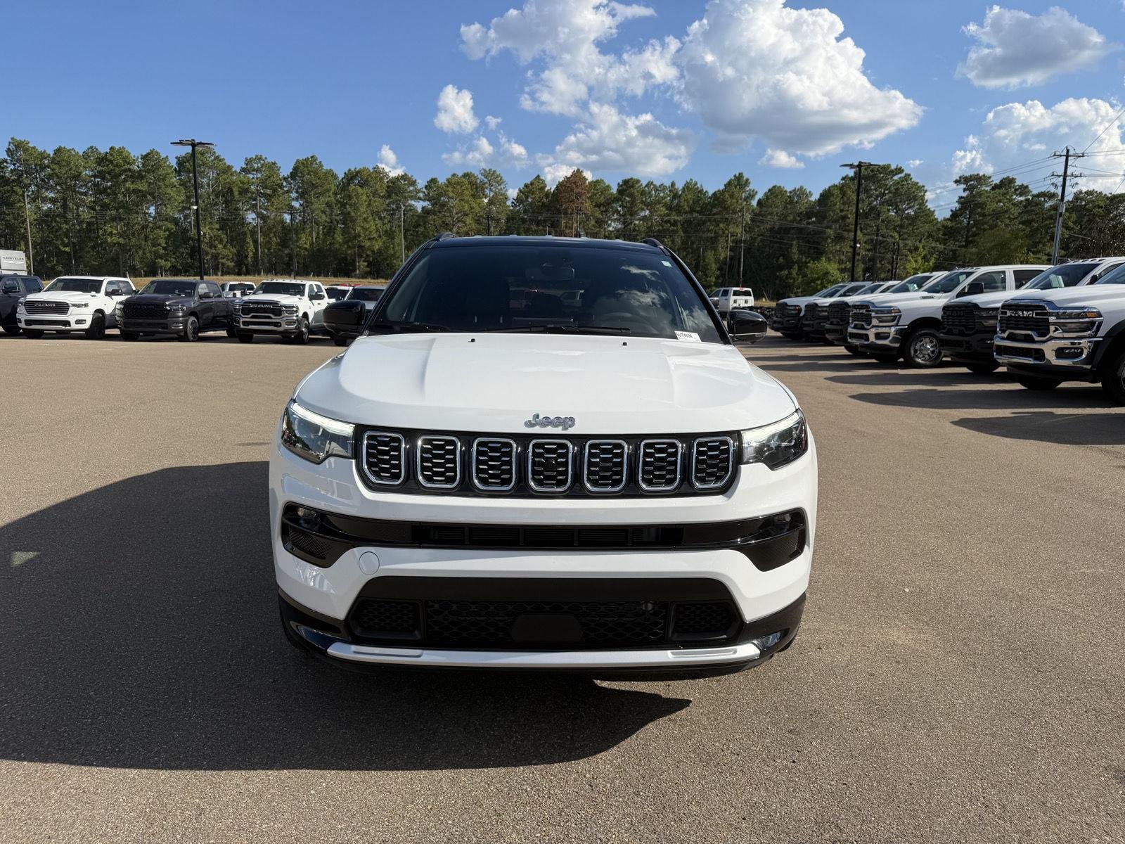 Used 2025 Bright White Clearcoat Jeep Limited image 2