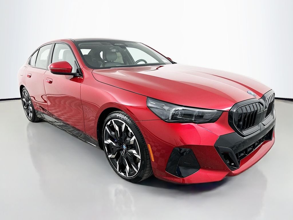 New 2027 Vegas Red Metallic BMW 550e xDrive image 3