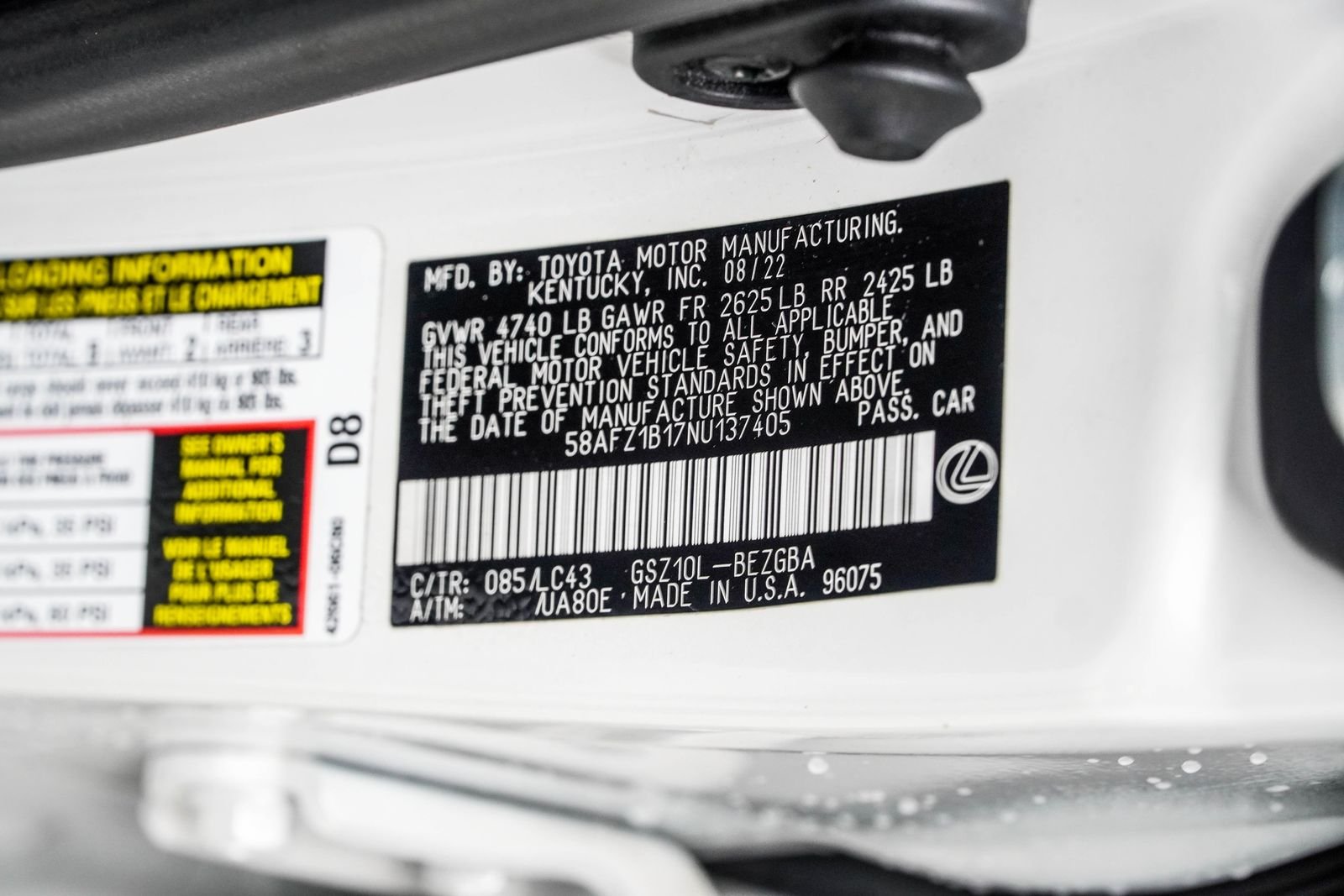 Used 2022 White Lexus 350 Ultra Luxury image 48