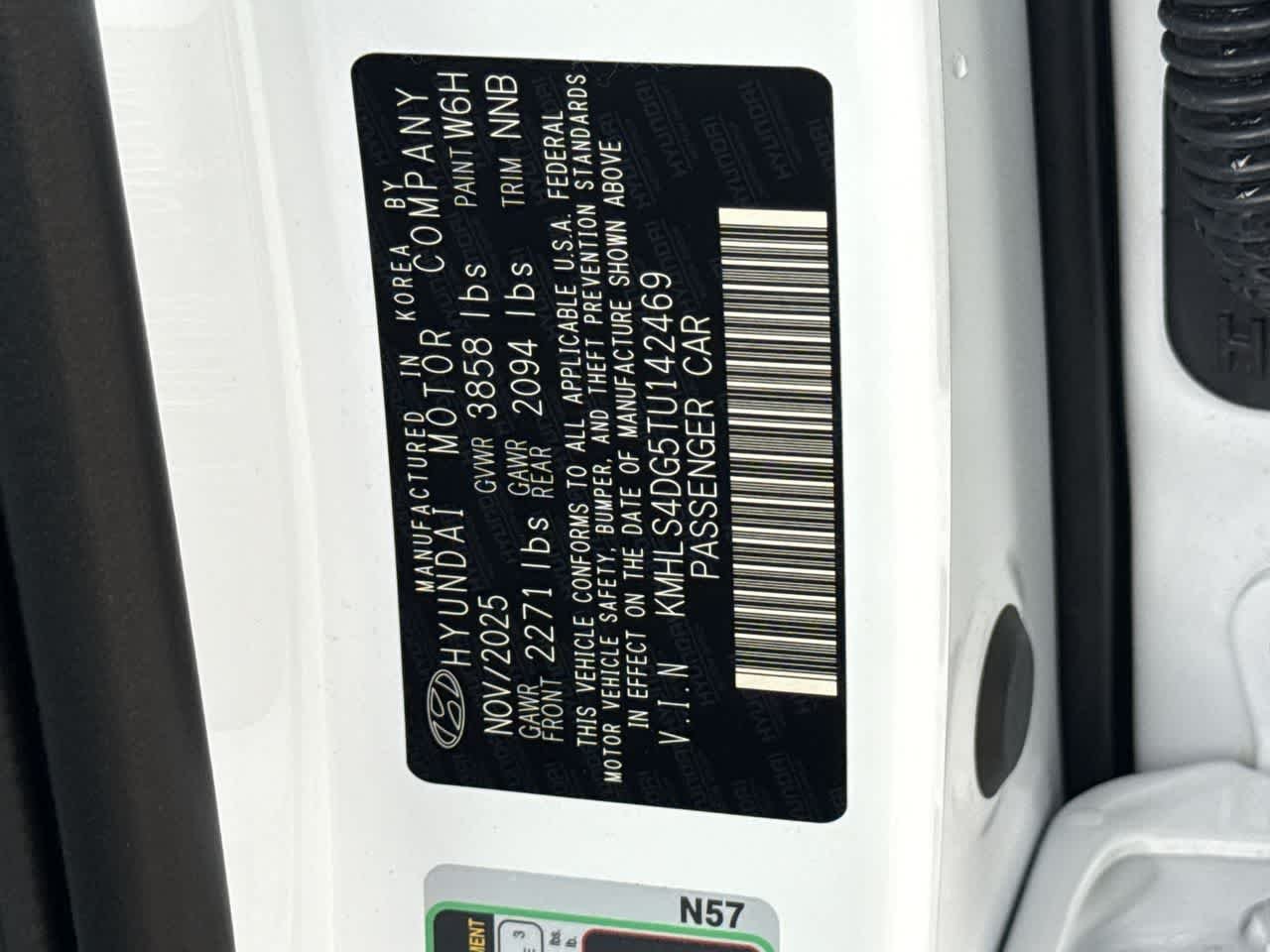 New 2026 Serenity White Hyundai SEL Sport Premium image 29