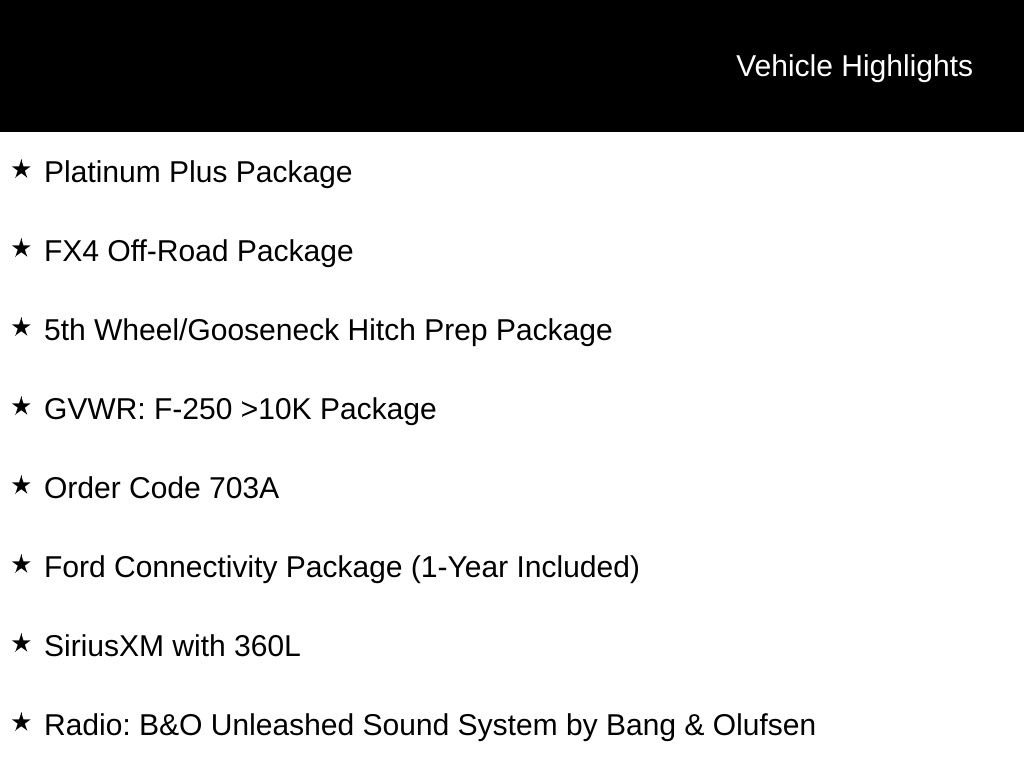 New 2026 Star White Metallic Tri-Coat Ford F-250® Platinum® image 4