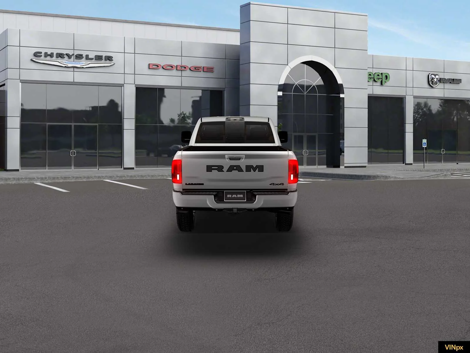 New 2026 Bright White Clear-Coat Exterior Paint RAM Laramie image 5