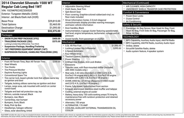 2014 Chevrolet Silverado 1500 Work Truck