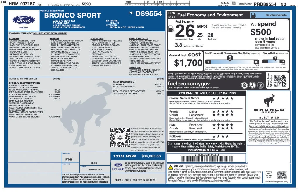 Used 2023 Blue Ford Big Bend image 17