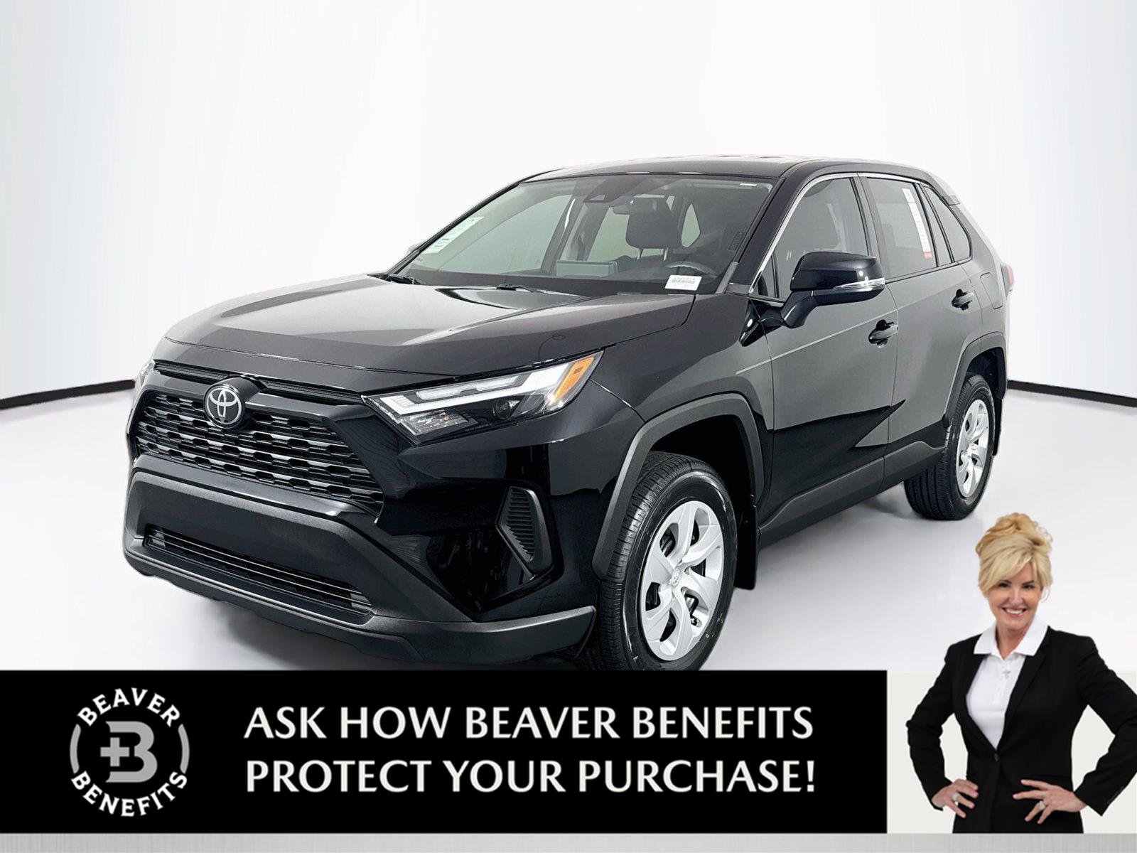 Certified Used 2024 Midnight Black Metallic Toyota LE image 1
