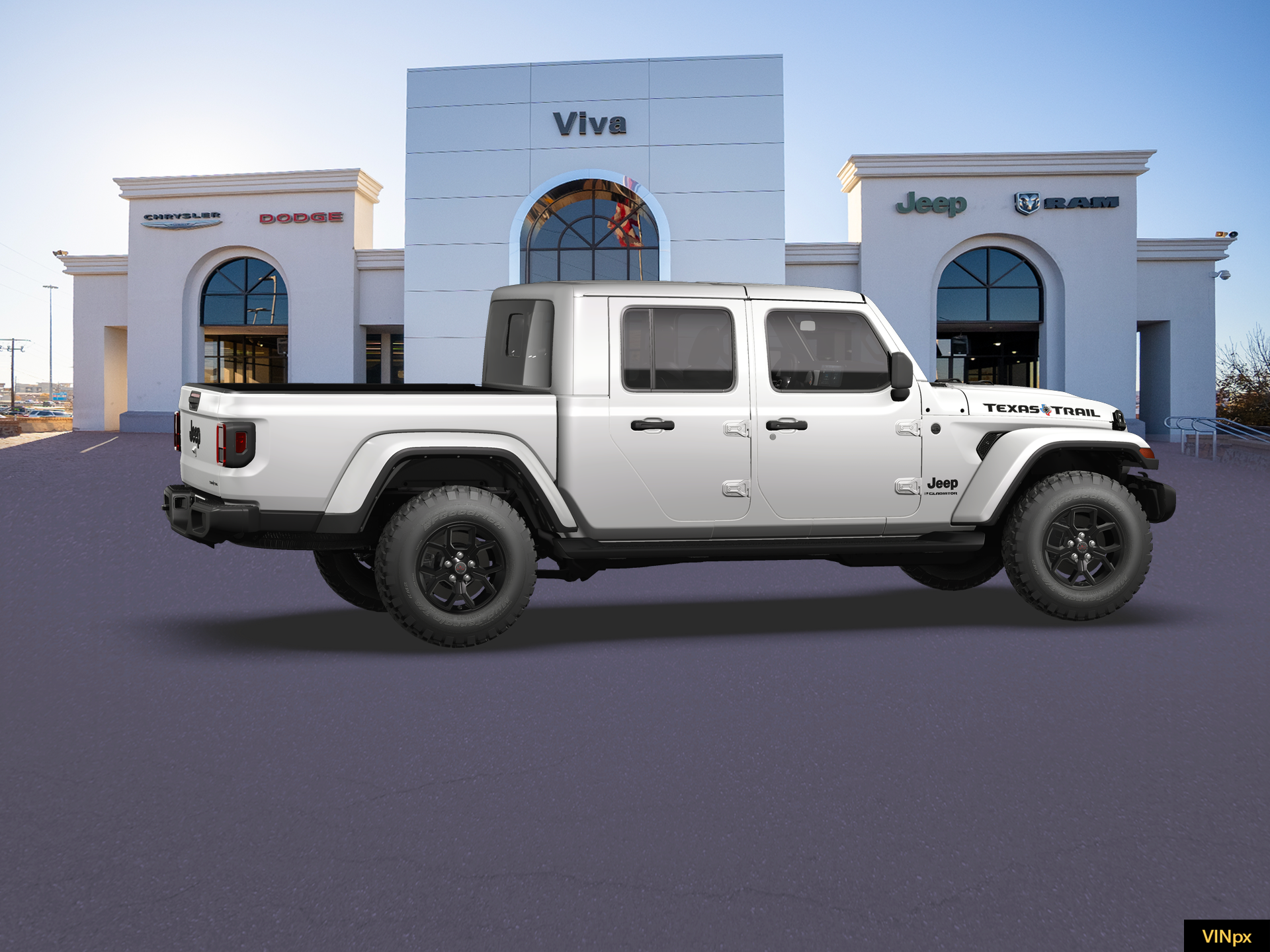 New 2026 Bright White Clear-Coat Exterior Paint Jeep Texas Trail image 27