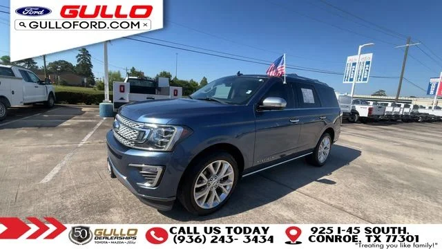 Certified Used 2019 Blue Metallic Ford Platinum image 4