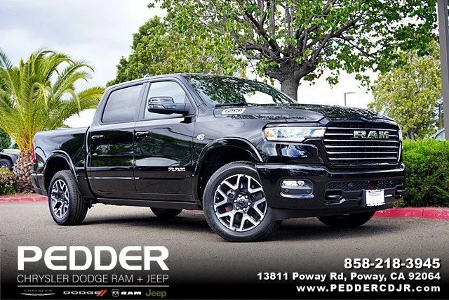 New 2026 Diamond Black Crystal Pearl-Coat Exterior Paint RAM Laramie image 1