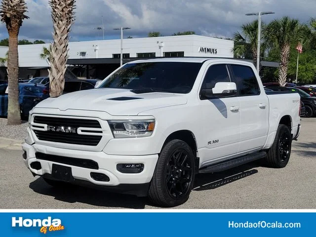Used 2023 Bright White Clearcoat Ram Laramie image 1