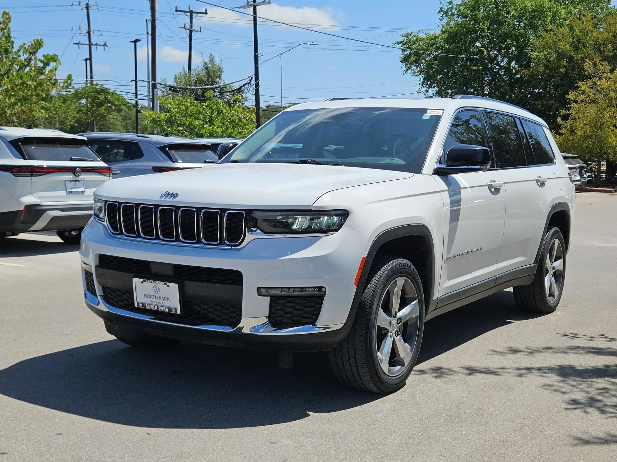 Used 2021 Bright White Clearcoat Jeep Limited image 7
