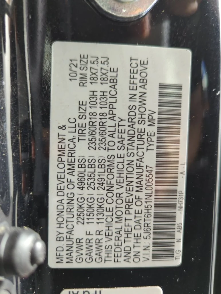 Certified Used 2022 Crystal Black Pearl Honda HYBRID EX image 58