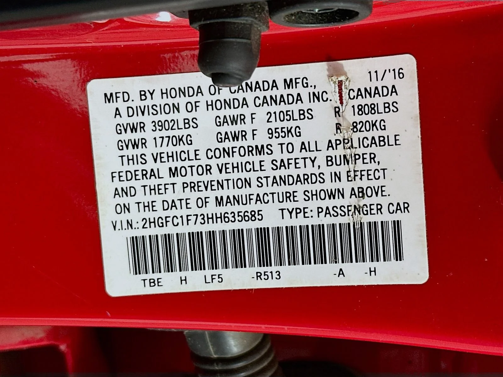 Used 2017 Rallye Red Honda EX-L image 32