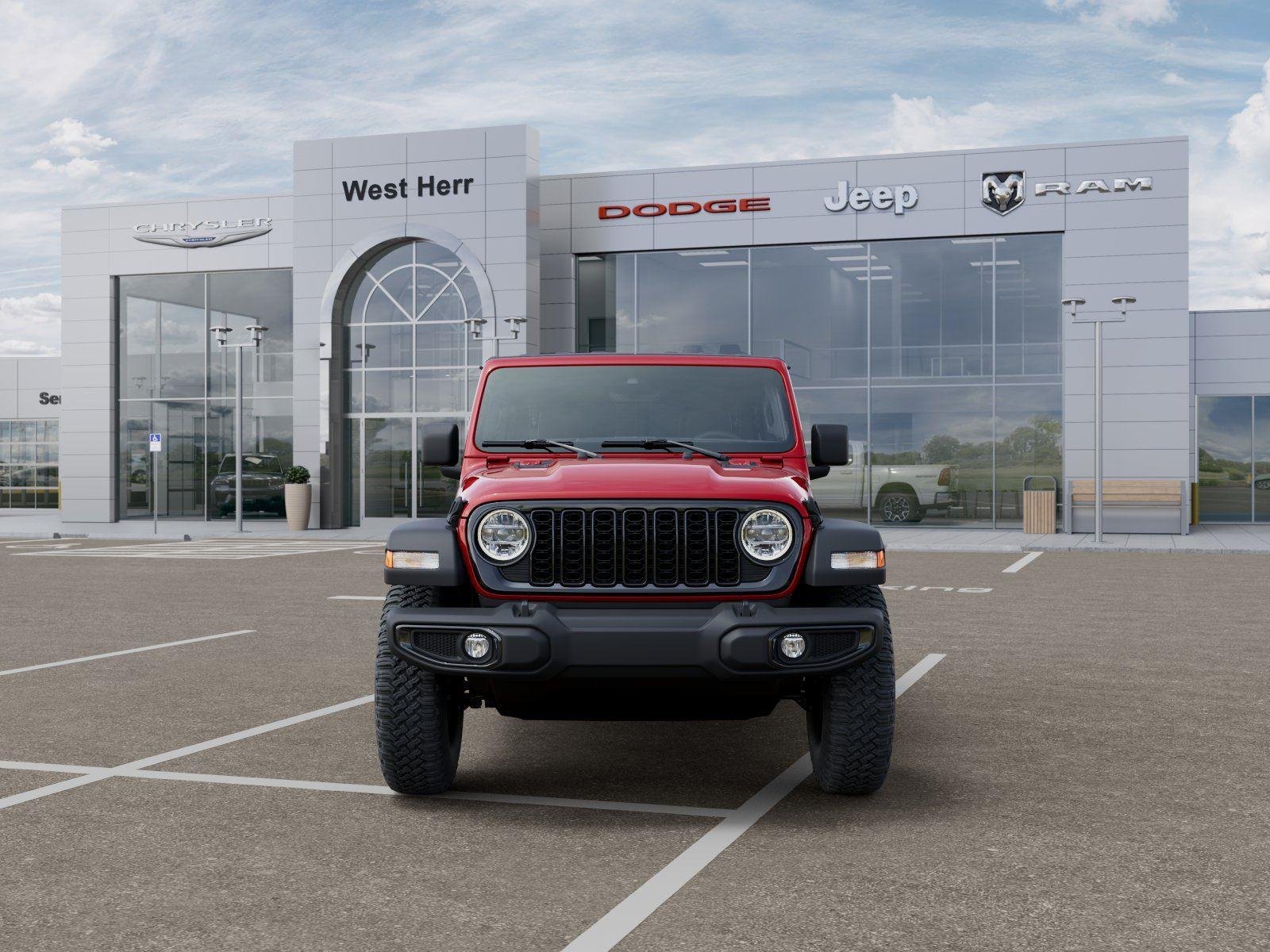 New 2026 Firecracker Red Clear-Coat Exterior Paint Jeep WRANGLER 4-DOOR WILLYS image 6