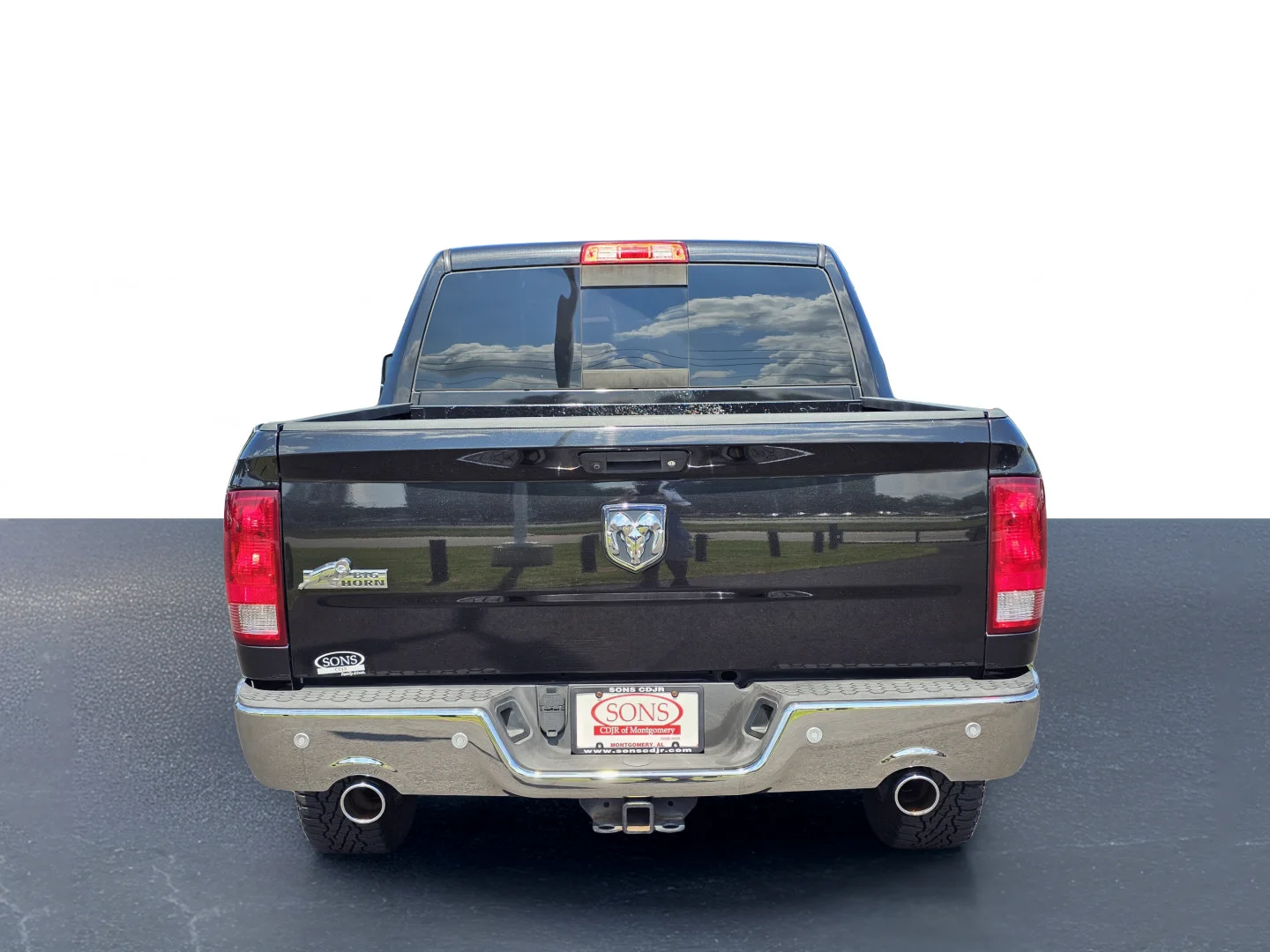 Used 2017 Brilliant Black Crystal Pearlcoat Ram Big Horn image 12