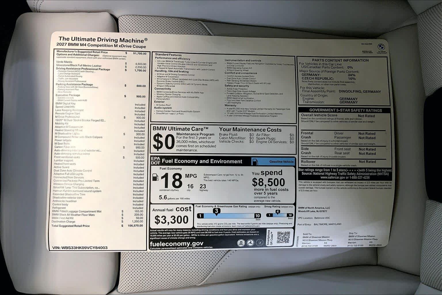 New 2027 Special Order Color BMW Competition xDrive image 22