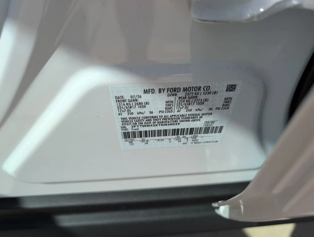 New 2026 White Ford XLT image 35