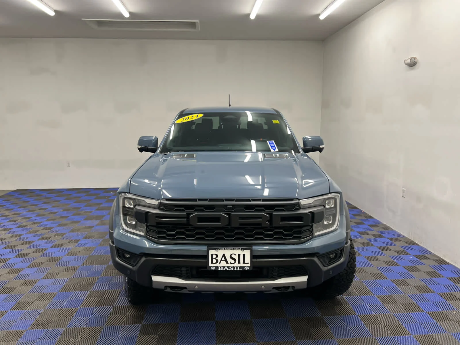 Used 2024 Azure Gray Metallic Tri-Coat Ford Raptor image 8