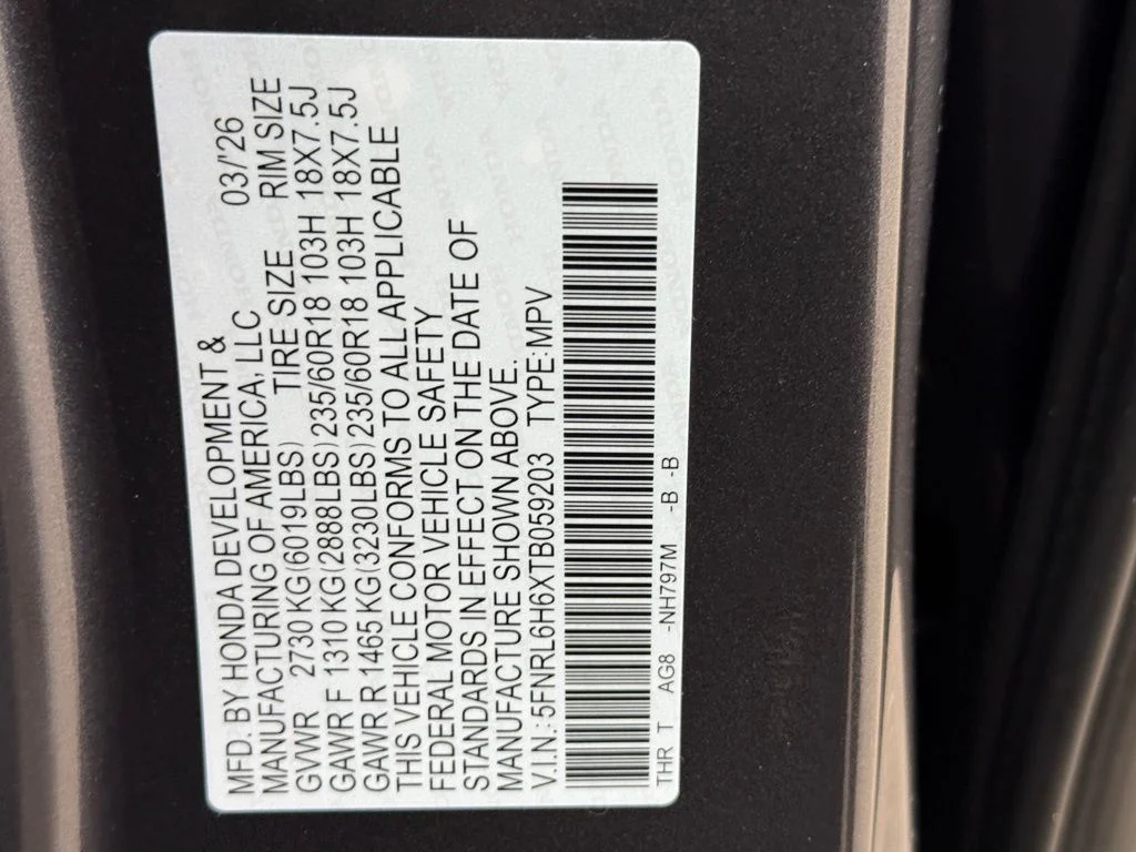 New 2026 Modern Steel Metallic Honda EX-L image 28