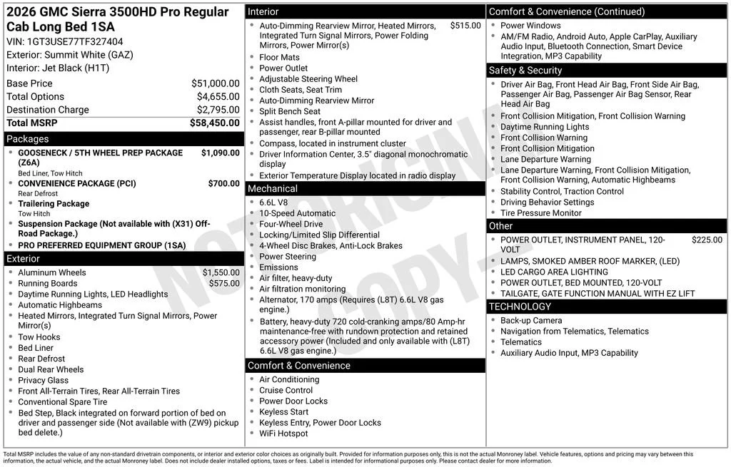 2026 GMC Sierra 3500HD Pro - Photo 34
