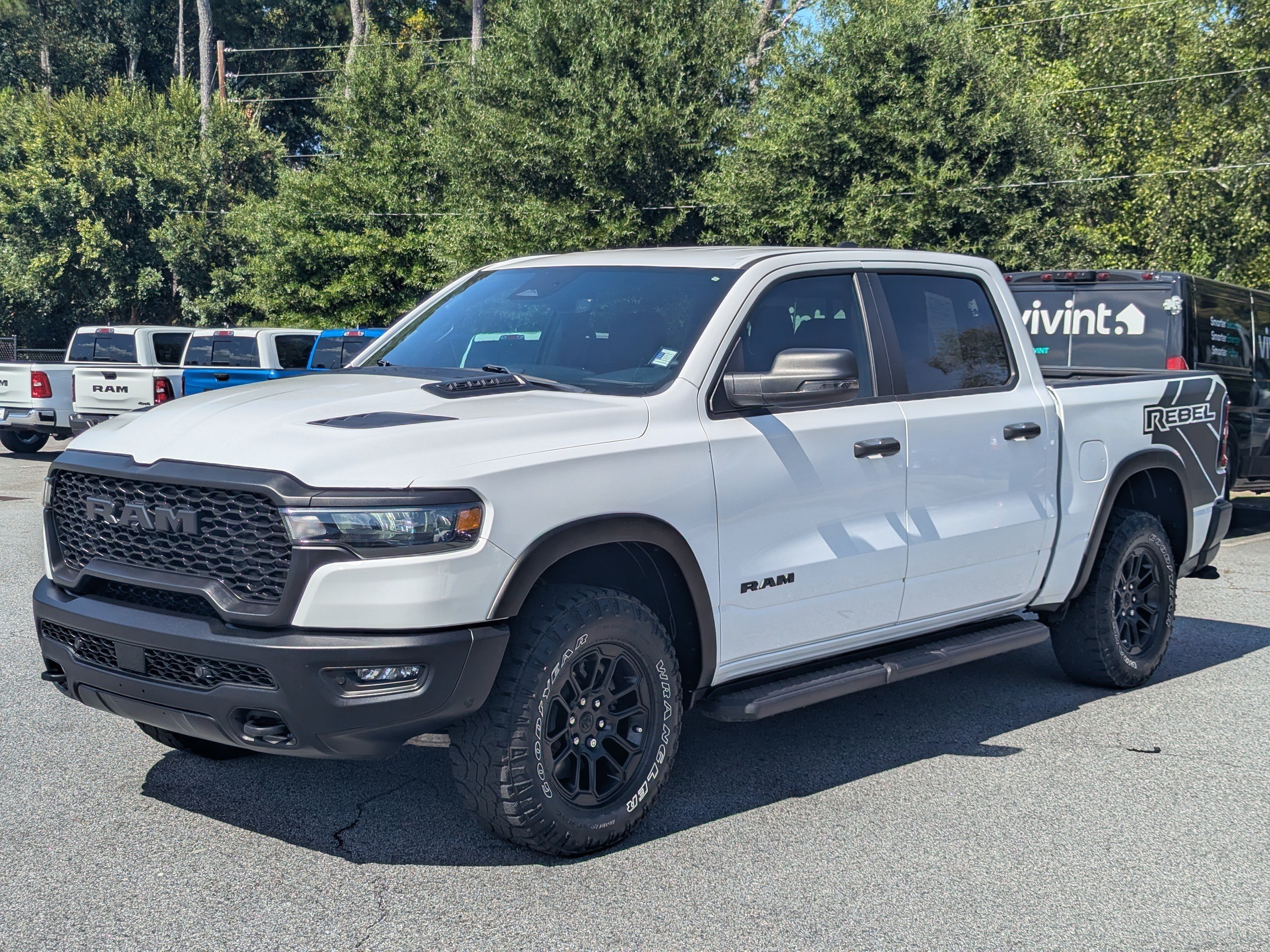 Used 2025 Bright White Clearcoat Ram Rebel image 3