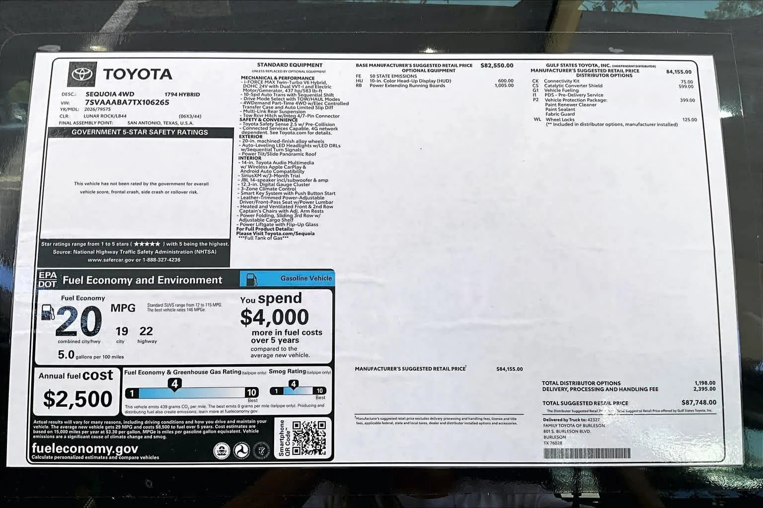 New 2026 Lunar Rock Toyota 1794 Edition image 21