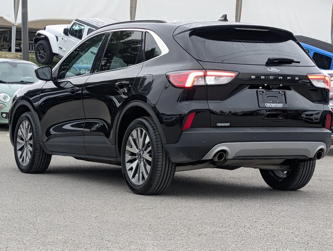 Certified Used 2022 Black Ford Titanium - - AWD - Handsfree Liftgate - Lane Keep - Fordpass Connect - Adaptive Cruise & More! image 6