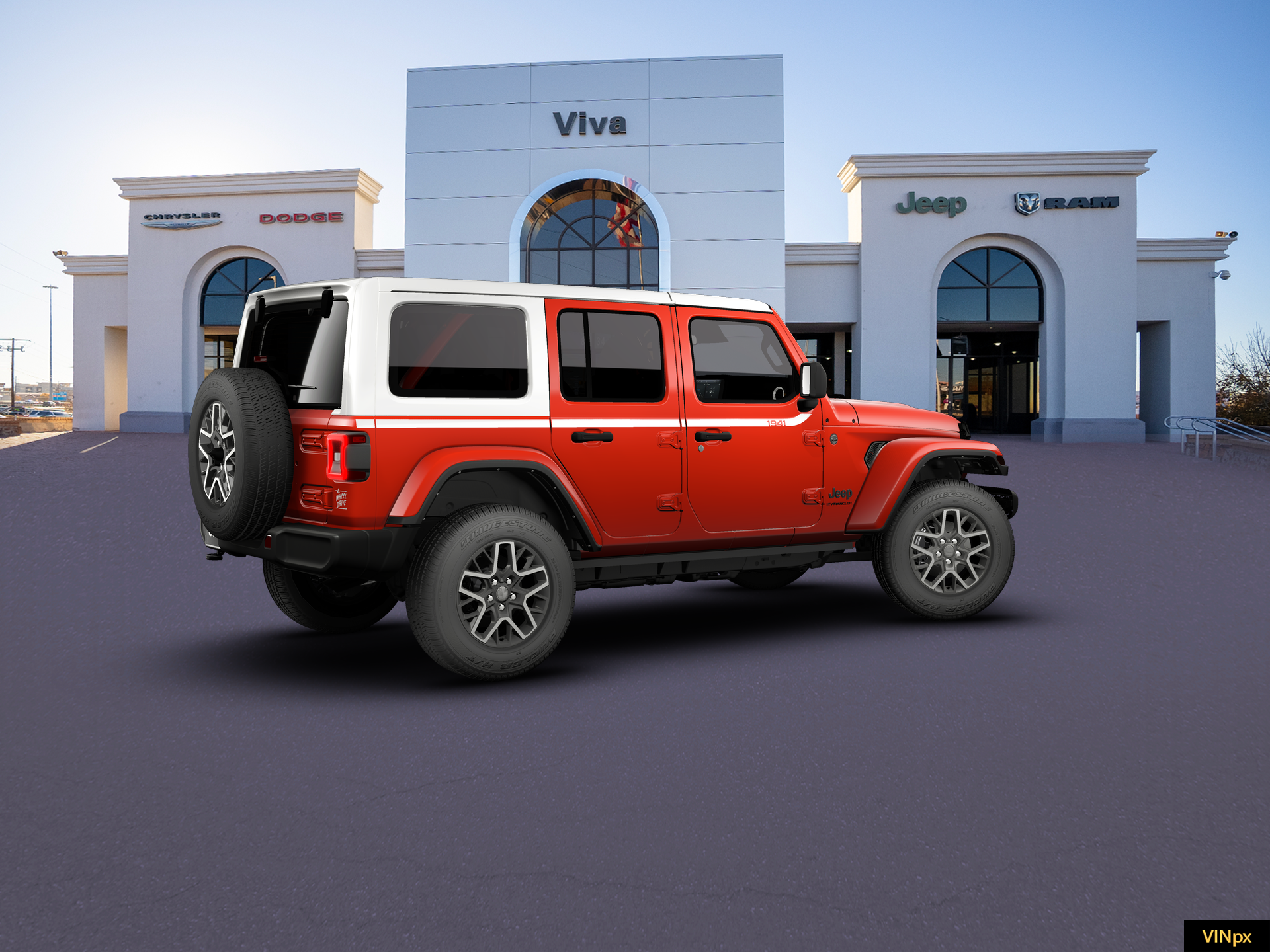 New 2026 Firecracker Red Clear-Coat Exterior Paint Jeep Sahara image 20