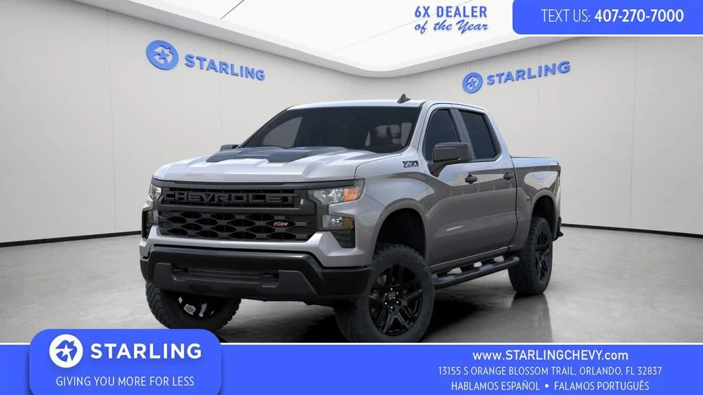 New 2026 Sterling Gray Metallic Chevrolet Custom Trail Boss image 1