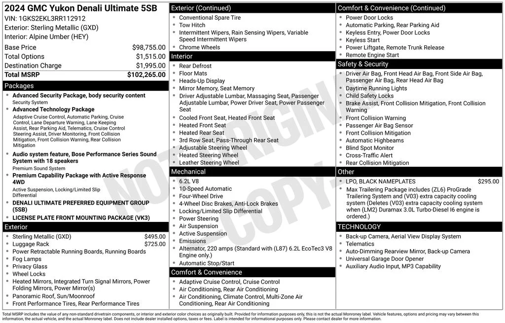 Used 2024 Gray GMC Denali Ultimate image 24