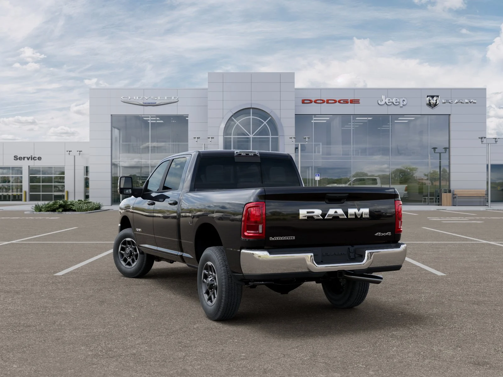 New 2026 Diamond Black Crystal Pearl-Coat Exterior Paint RAM Laramie image 11