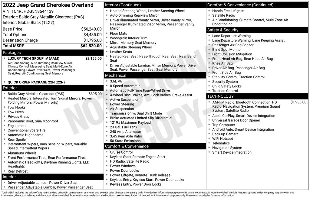 Used 2022 Gray Jeep Overland image 2