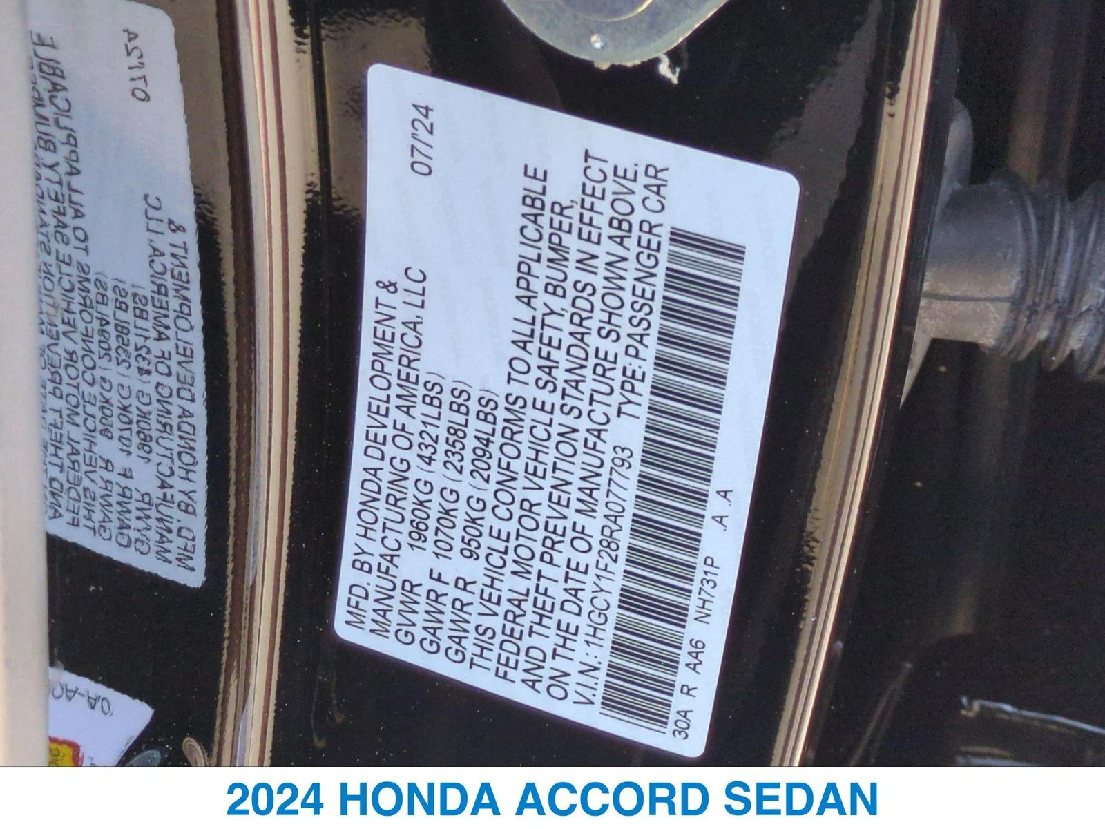 Used 2024 Black Honda LX image 26