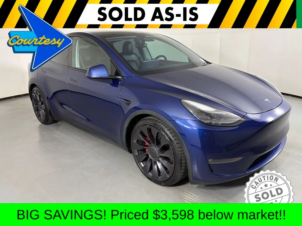 Used 2021 Blue Tesla Performance image 2