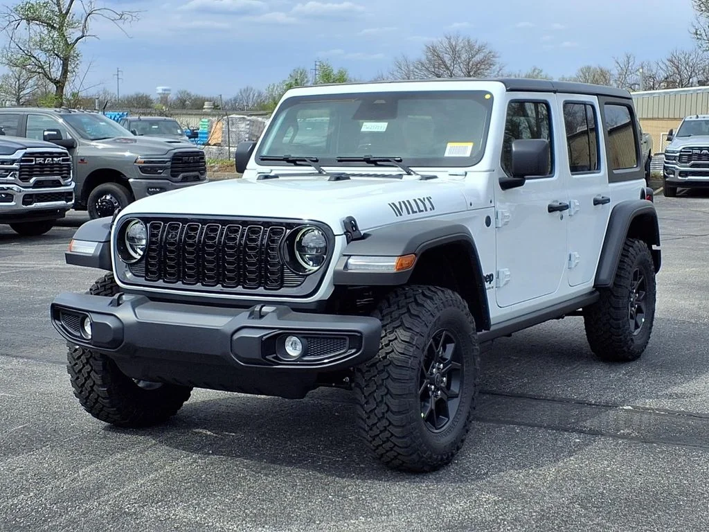 New 2026 Bright White Clear-Coat Exterior Paint Jeep Willys image 2