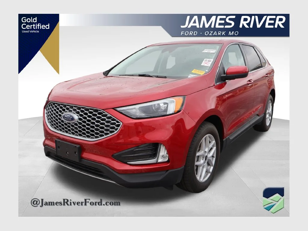 Used 2024 Red Metallic Ford SEL image 1