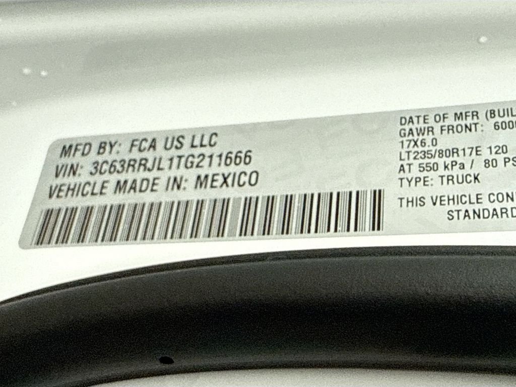 New 2026 Bright White Clear-Coat Exterior Paint RAM Laramie image 12