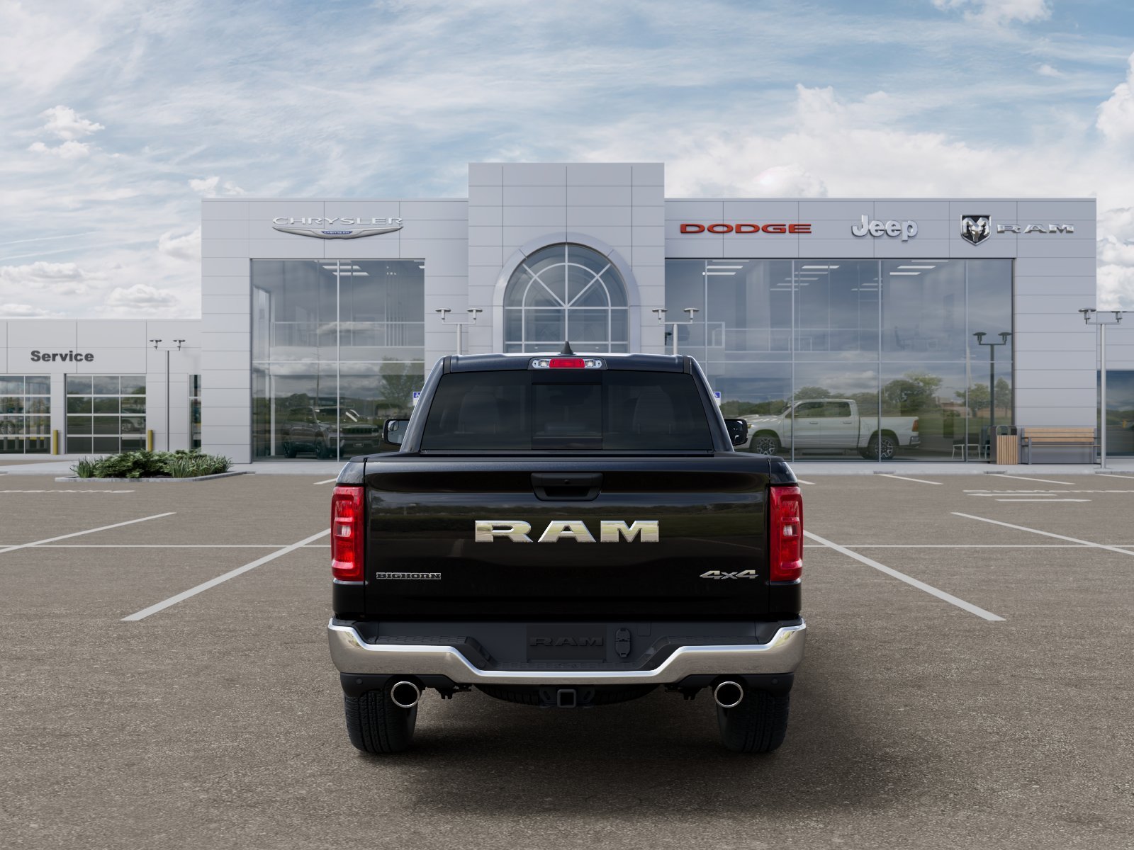 New 2026 Diamond Black Crystal Pearl-Coat Exterior Paint RAM Big Horn image 21