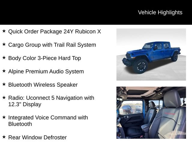 New 2026 Hydro Blue Pearl-Coat Exterior Paint Jeep Rubicon X image 7