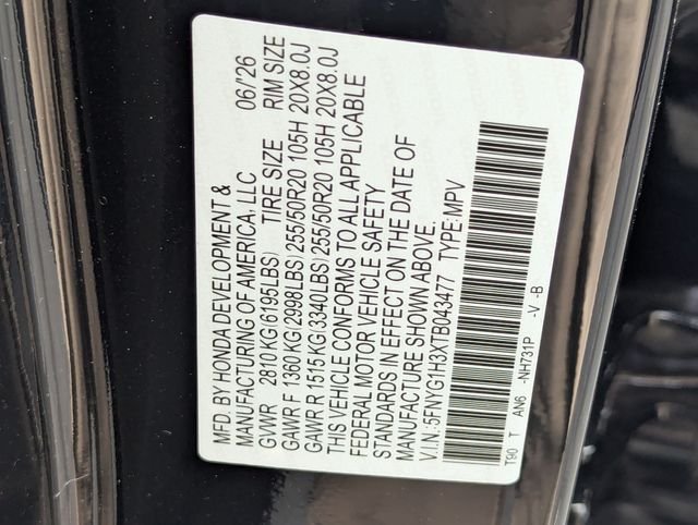 New 2026 Crystal Black Pearl Honda Sport image 23