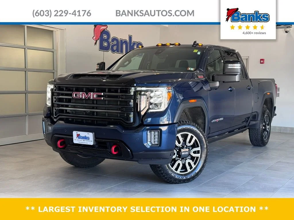 Used 2023 Pacific Blue Metallic GMC AT4 image 1