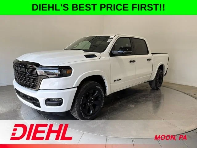 New 2026 Bright White Clear-Coat Exterior Paint RAM Big Horn/Lone Star image 3