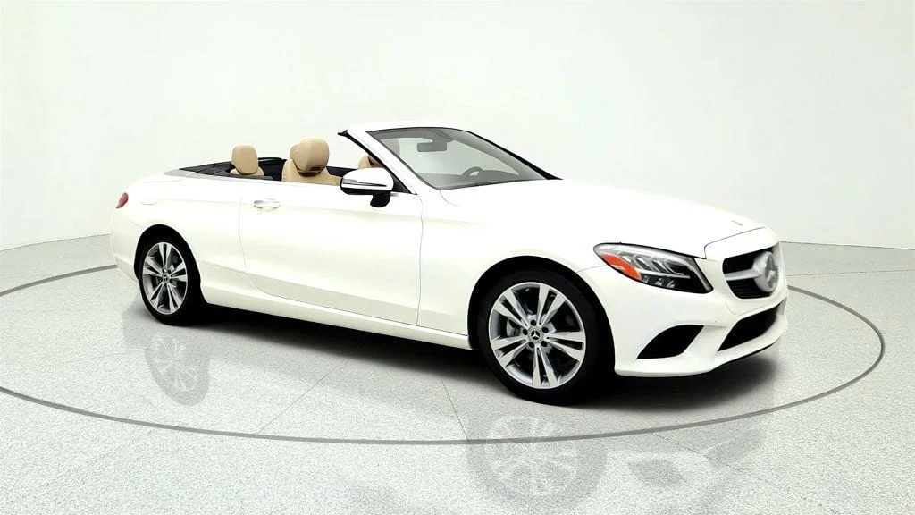 Used 2020 Polar White Mercedes-Benz C 300 Cabriolet image 3