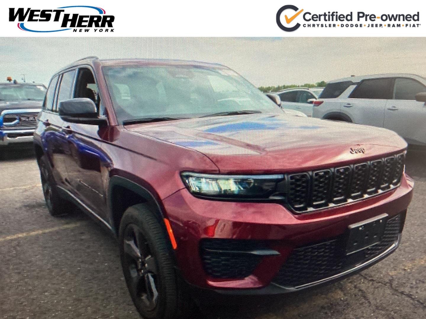 Used 2024 Velvet Red Pearlcoat Jeep Altitude X image 1