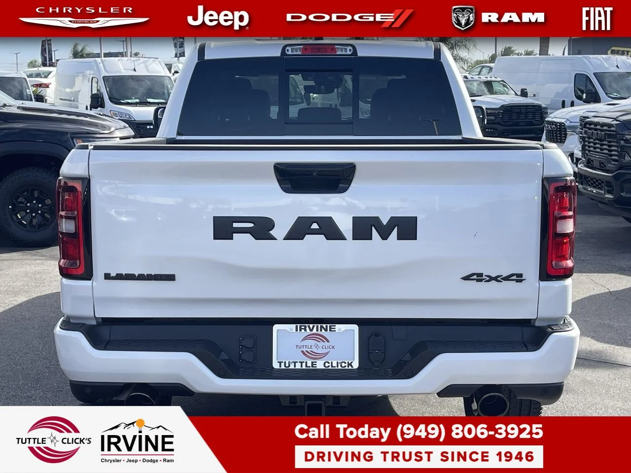New 2027 Ivory White Tri-Coat Pearl-Coat Exterior Paint RAM Laramie image 11
