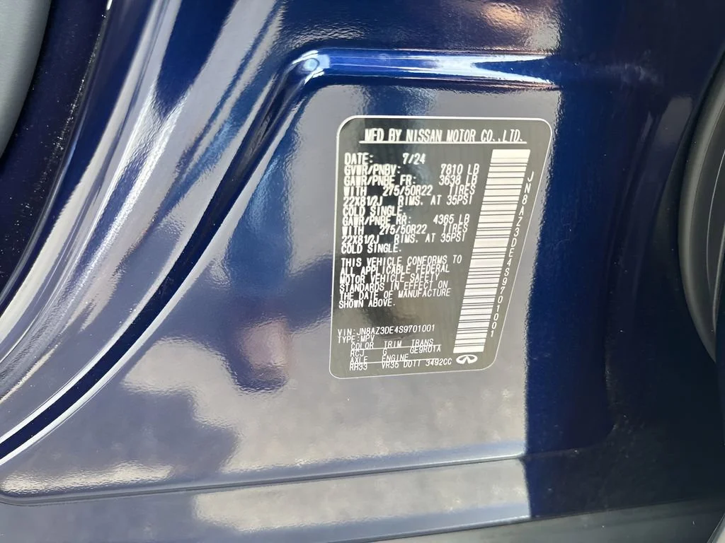 Used 2025 Blue INFINITI SENSORY image 35