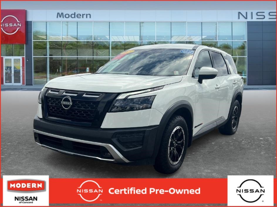 Used 2023 Glacier White Nissan Rock Creek image 1
